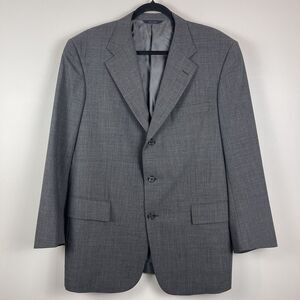 Brooks Brothers Brookscool Blazer Men 3 Button Jacket Gray Size 42R W36 Business